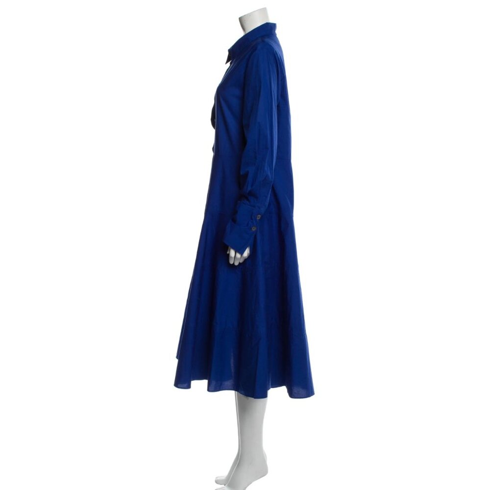 Co. Midi Length Blue Poplin Dress Size: XS - Picture 14 of 15